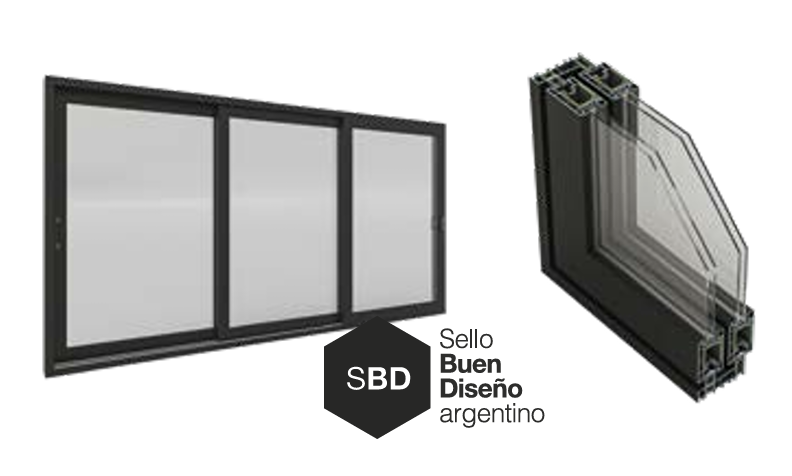 ventana de PVC línea Jumbo